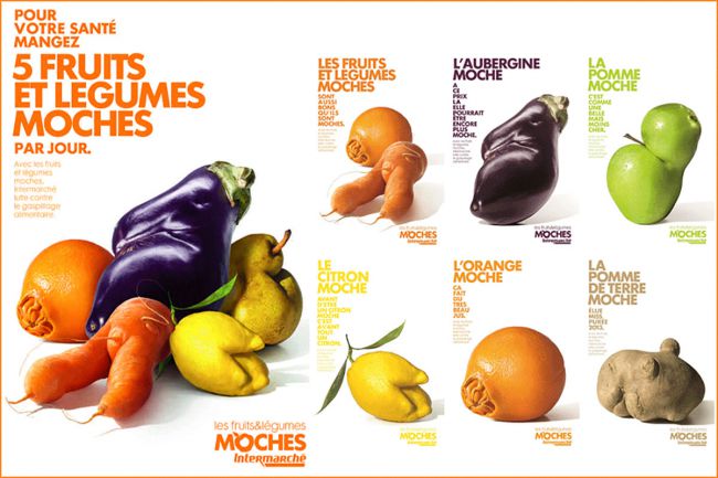 کمپین «Inglorious Fruit and Veg» برای سوپرمارکت‌ «Intermarché»